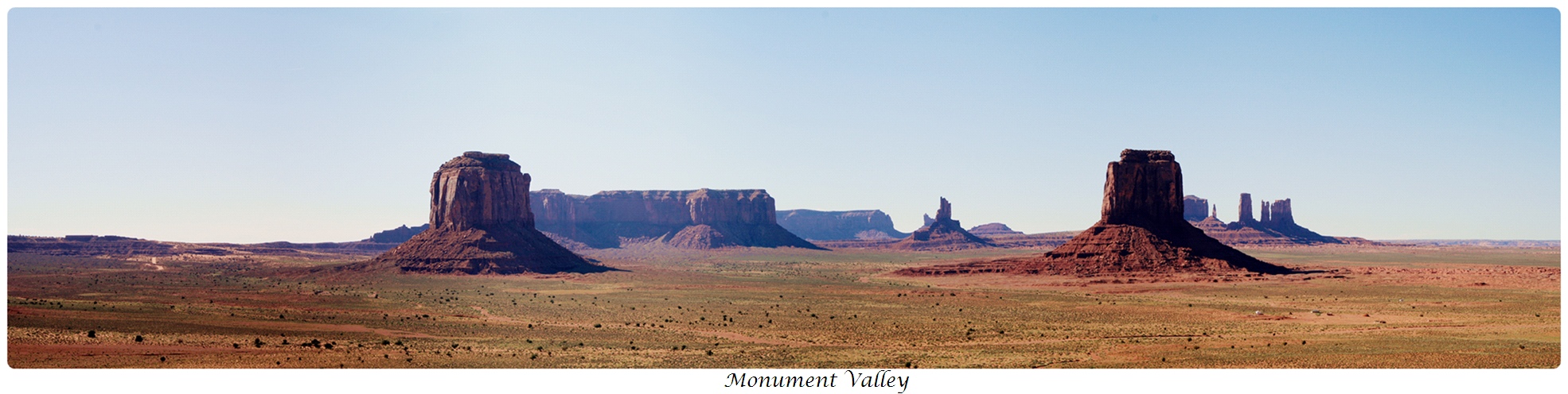 Panorama of Monument Valley