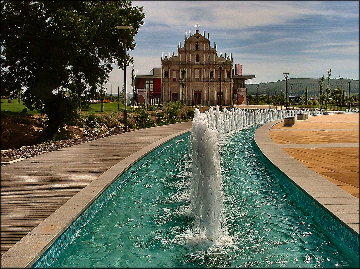 Panorama of municipal park 