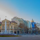 Panorama of Streets in Barcelona