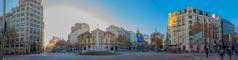 Panorama of Streets in Barcelona