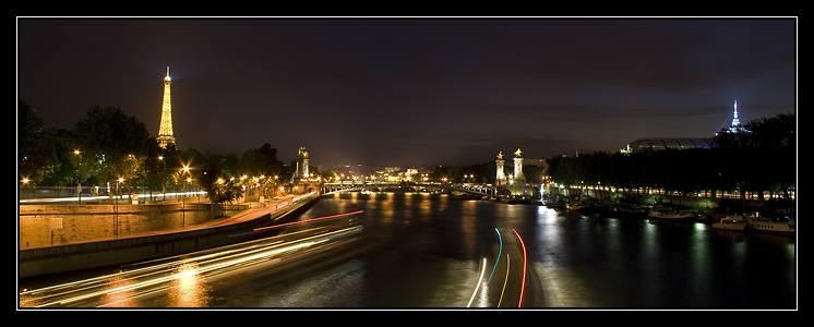 Panorama Paris by night