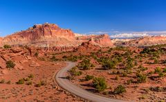 Panorama Point, The Fluted Wall, Capitol Reef NP, Utah, USA
