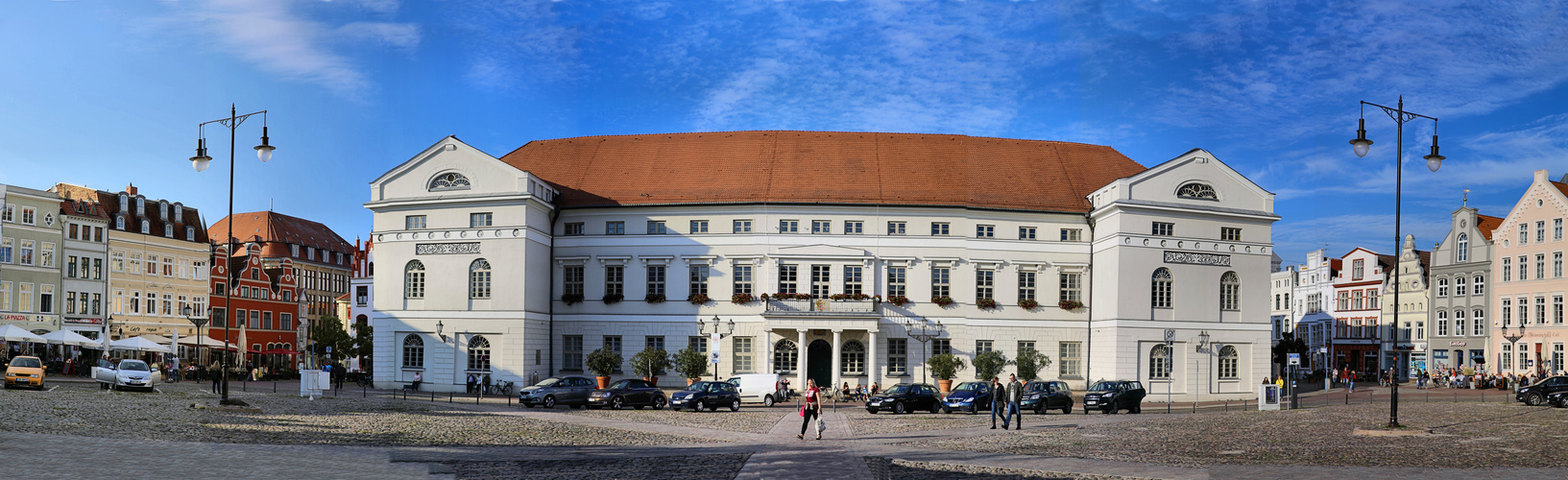 Panorama - Rathaus - Wismar