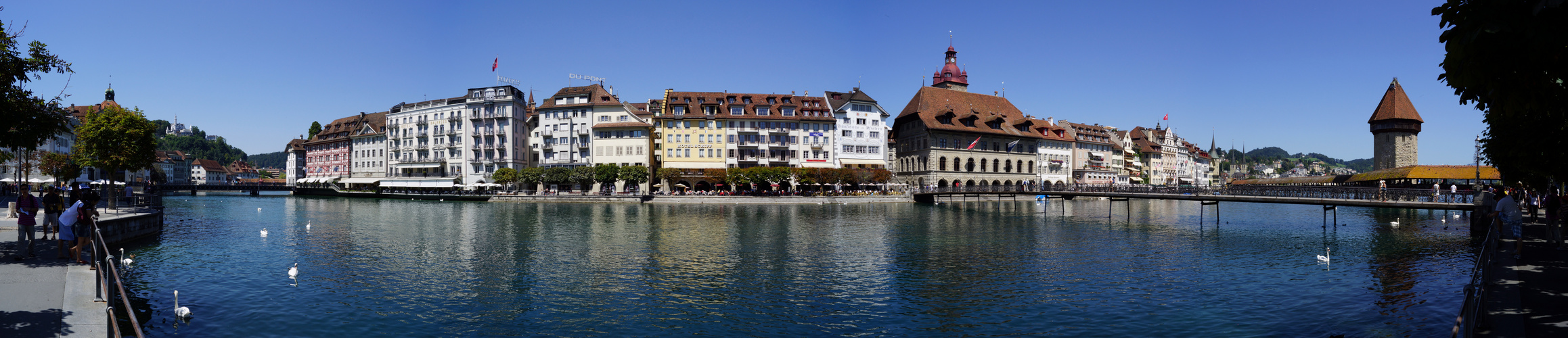 Panorama Rathausquai Luzern