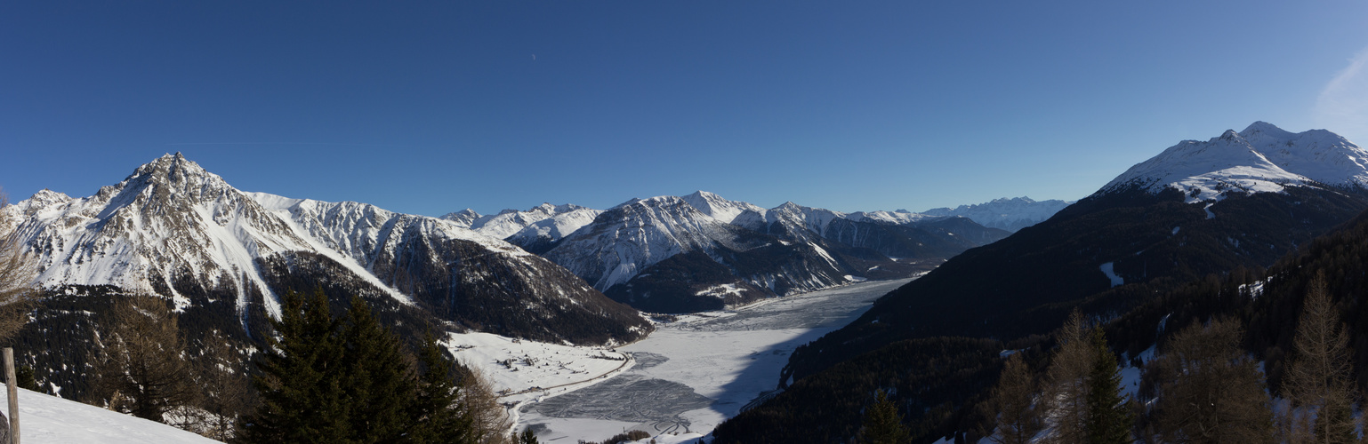 Panorama: Reschner Alm / Malga Resia