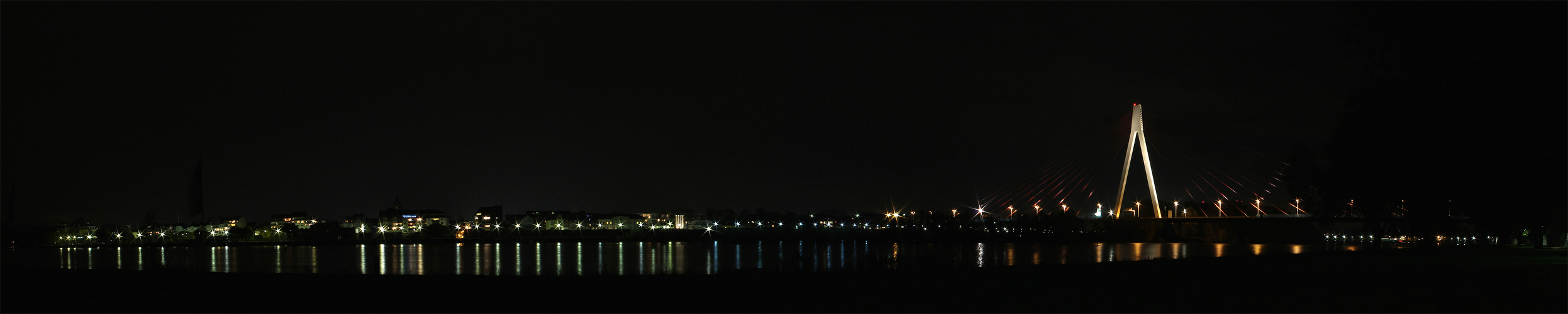 Panorama Rheinufer Neuwied aus Sicht Weissenthurm