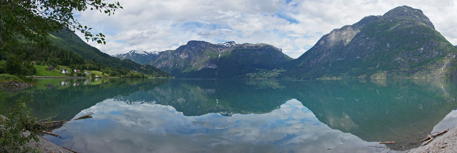 Panorama : Ruhe am Strynn - See