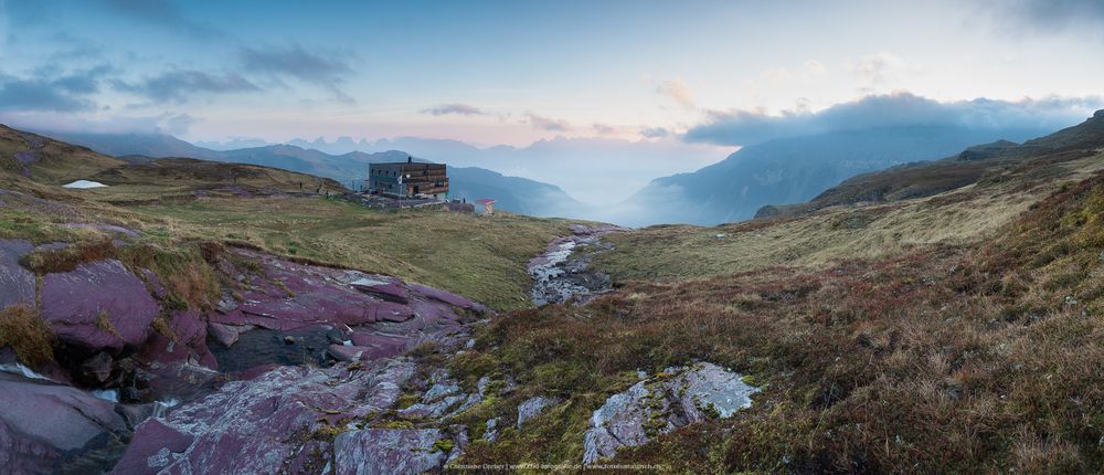 Panorama SAC Spitzmeilenhütte