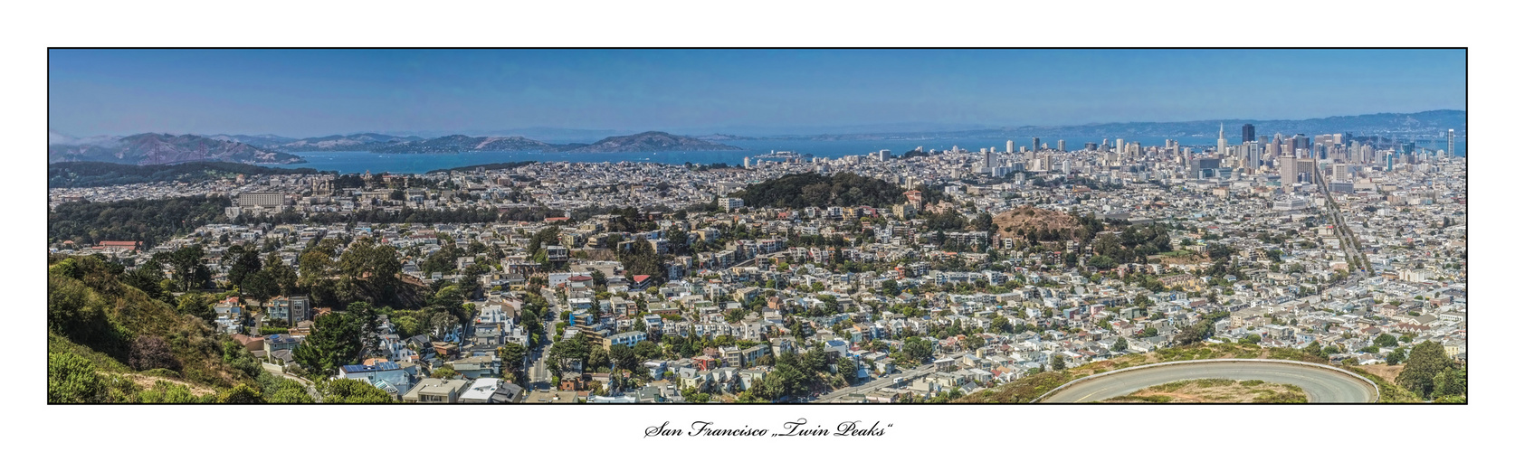 Panorama San Francisco Twin Peaks