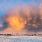 Panorama Schauer im Abendlicht