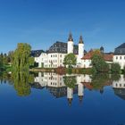 Panorama Schloss Blankenhain im Herbstgoldspiegel 