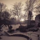 Panorama, Schlossgarten in Siegen, Winter 2012