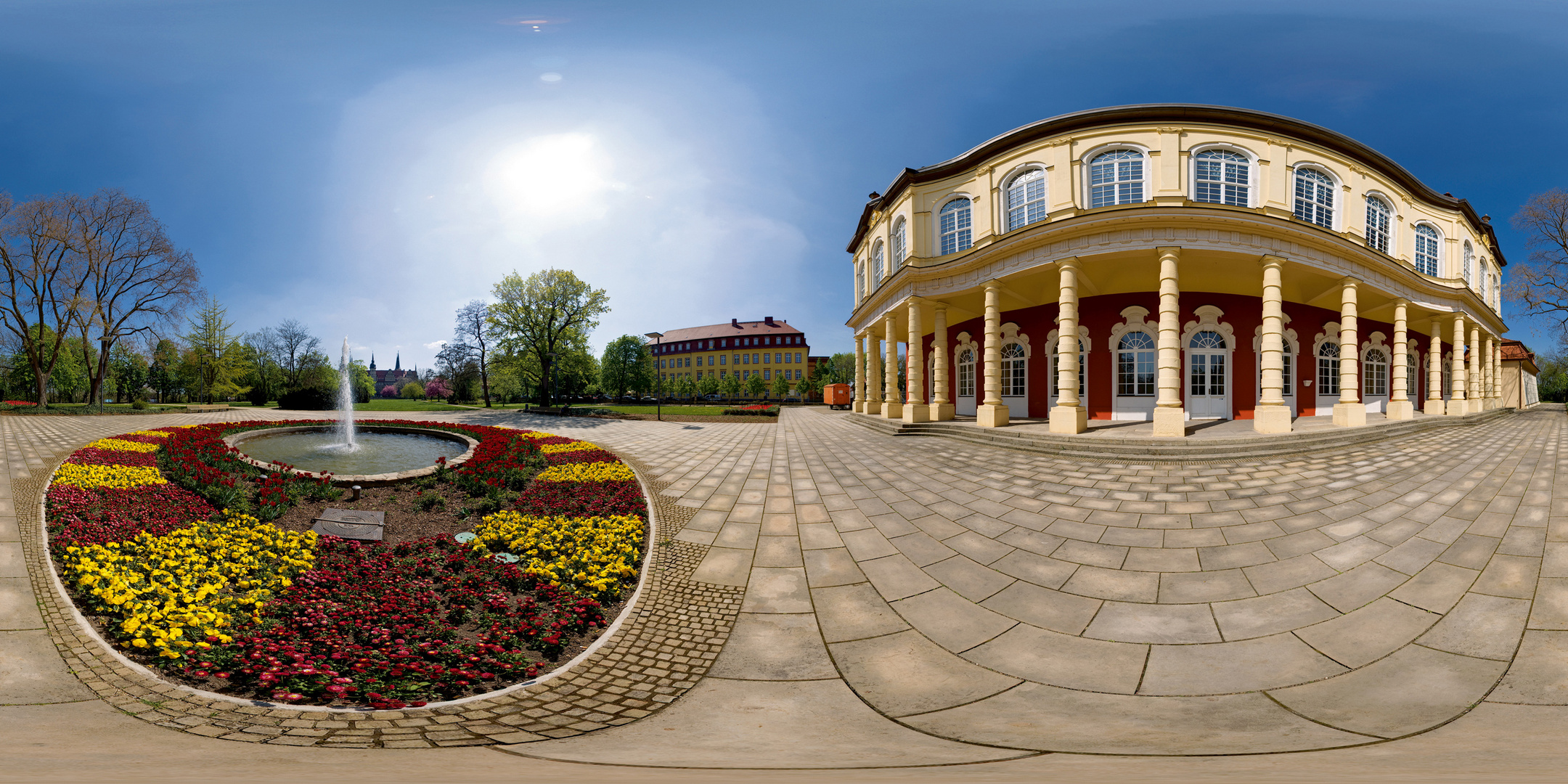 Panorama Schlossgartensalon Merseburg