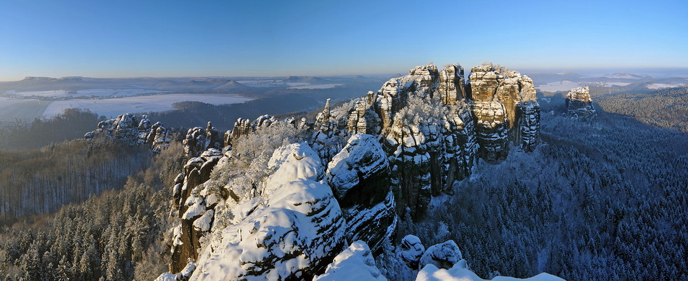 Panorama Schrammsteine