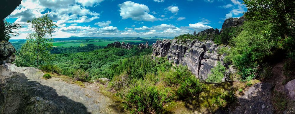 Panorama Schrammsteine - Sächsische Schweiz