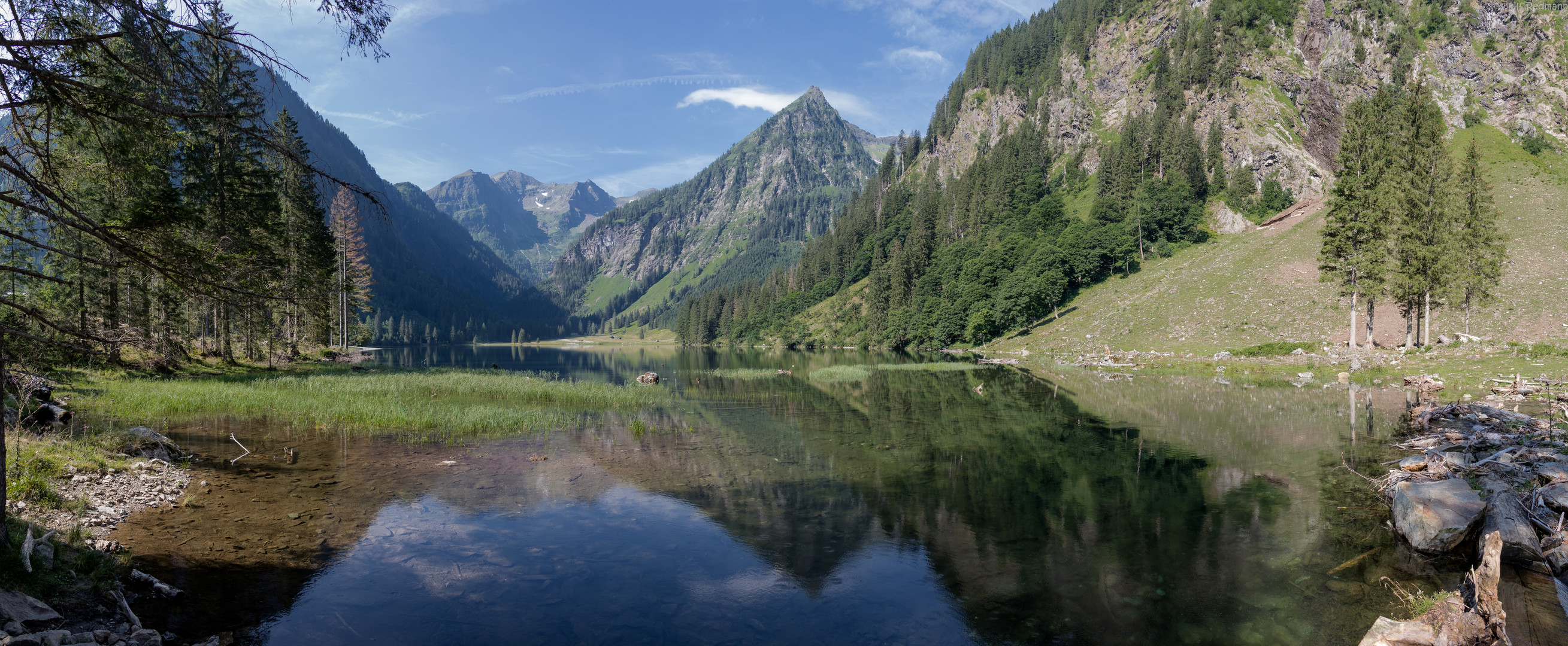 Panorama Schwarzensee am Morgen Zwei 