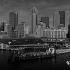 Panorama Seattle B&W