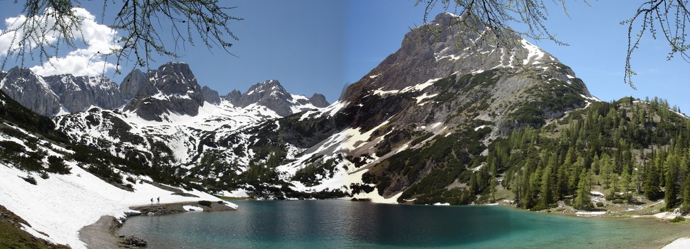 Panorama Seebensee bei der Zugspitze