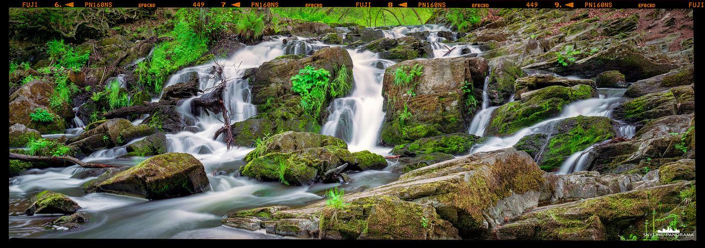 Panorama Selke – Wasserfall im Harz