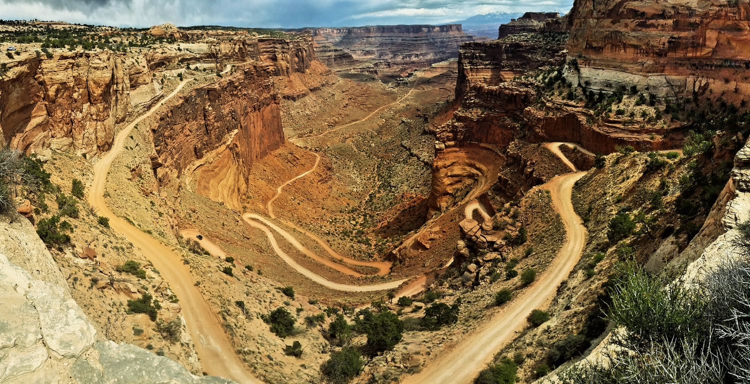 Panorama Shafer Canyon Road