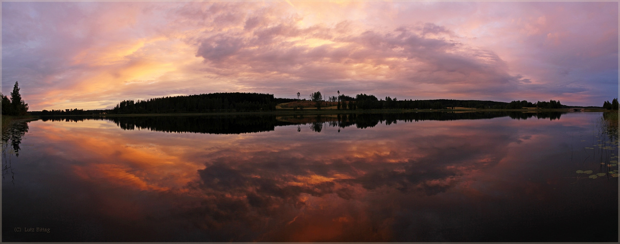 Panorama - Sommernacht in Finnland