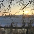 panorama:  Sonnenaufgang im Winter
