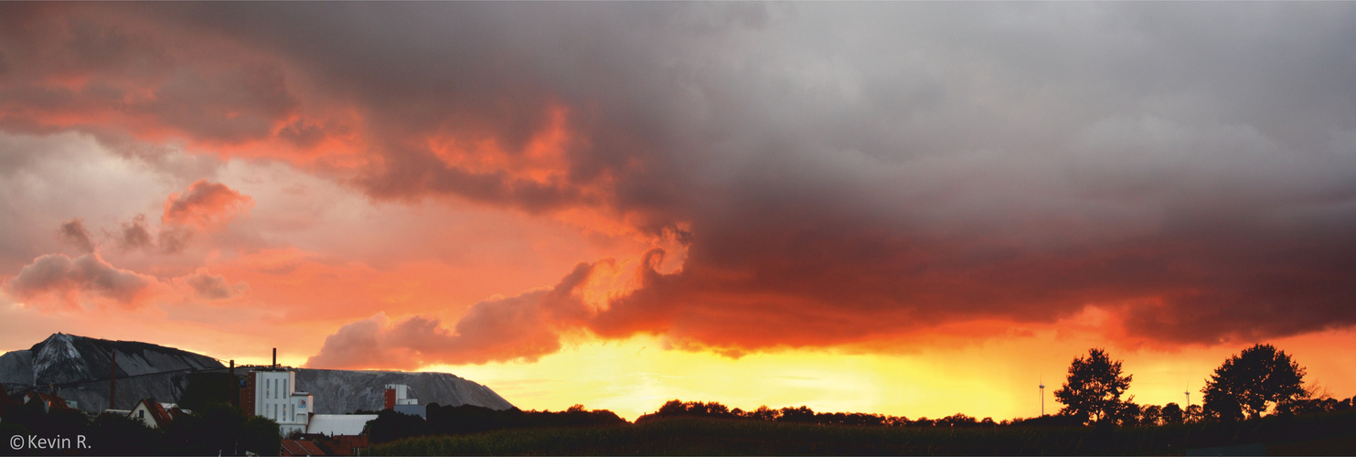 Panorama Sonnenuntergang