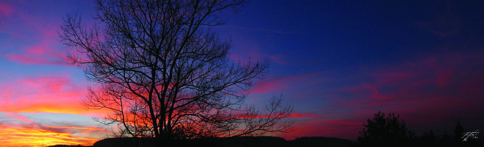 Panorama Sonnenuntergang