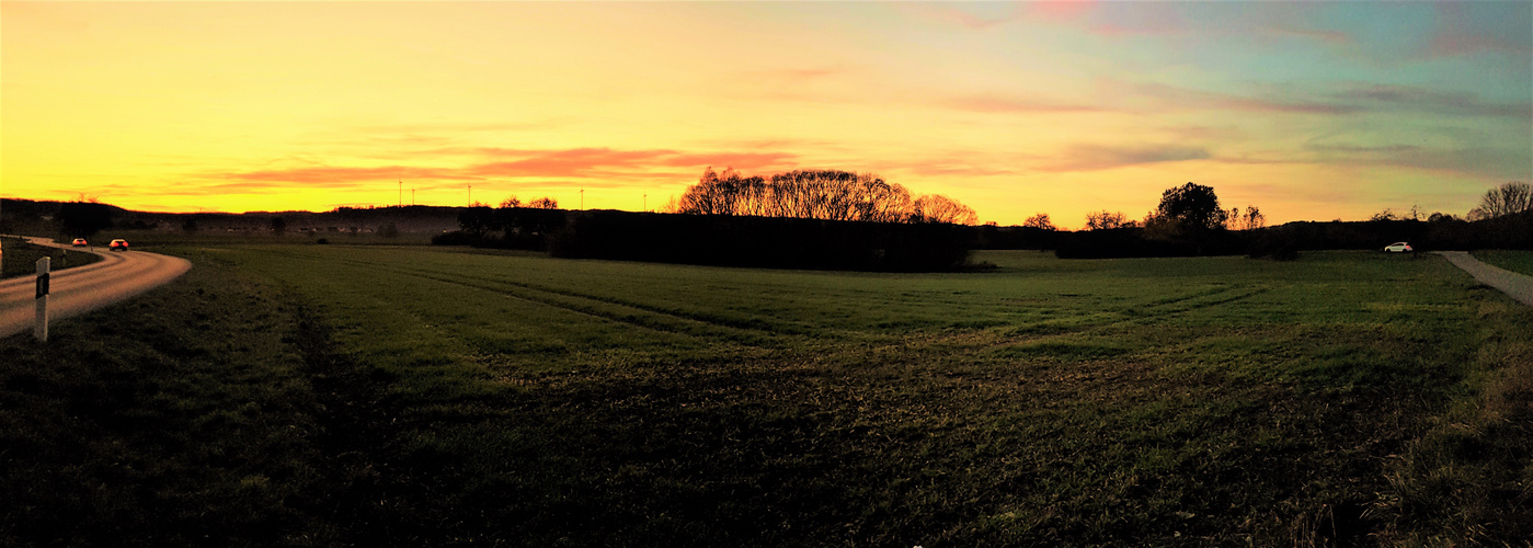           Panorama -  Sonnenuntergang