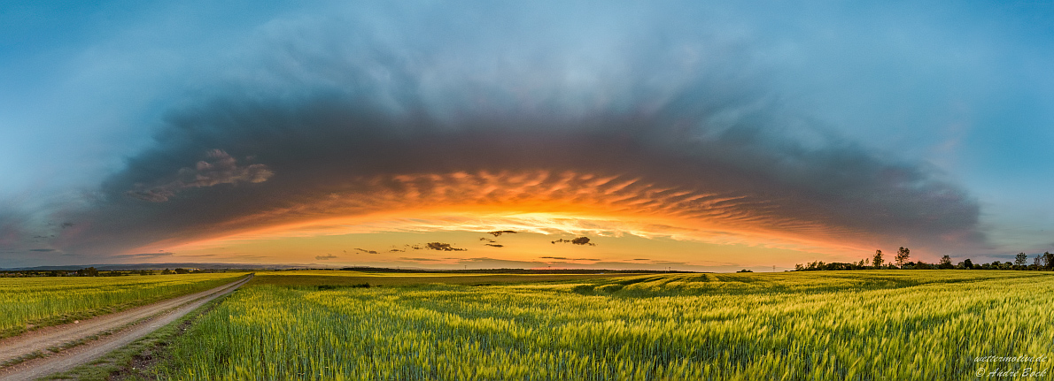 Panorama Sonnenuntergang