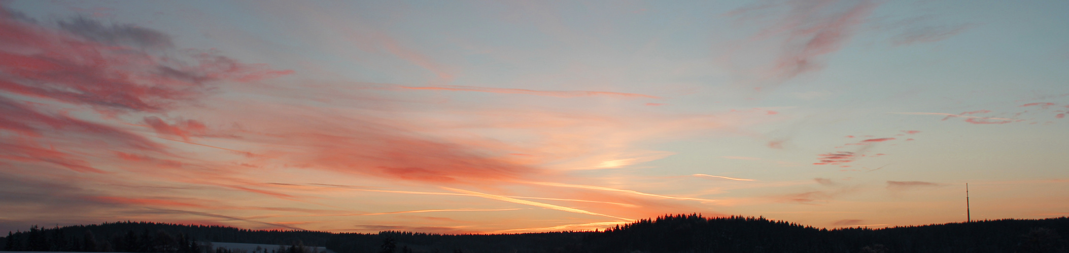 Panorama-Sonnenuntergang