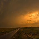 Panorama Sonnuntergang nach dem Sturm