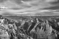 Panorama sui monti bresciani.