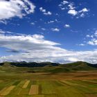 panorama sul Pian Grande- i campi di Castelluccio-