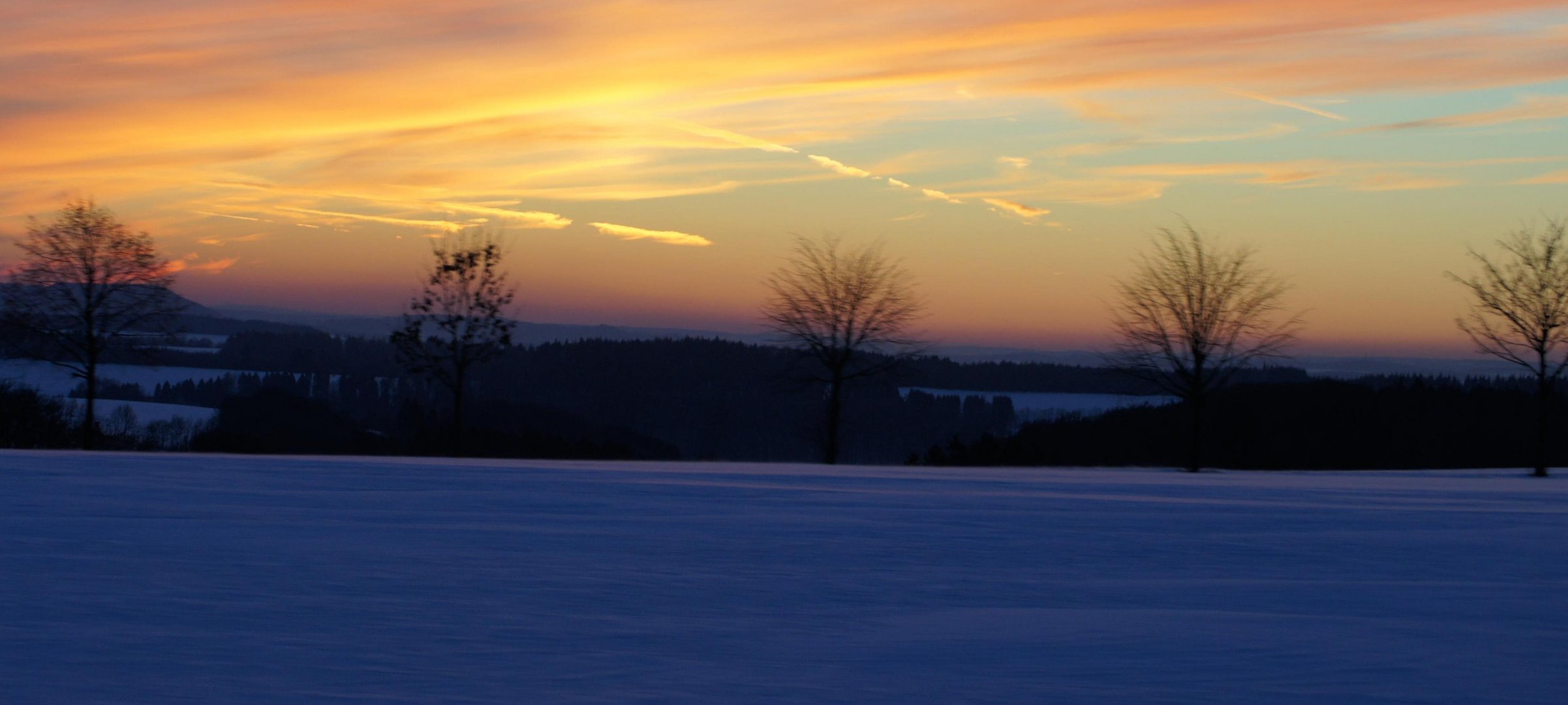 panorama sunset