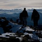 Panorama sur les Pyrénées enneigées