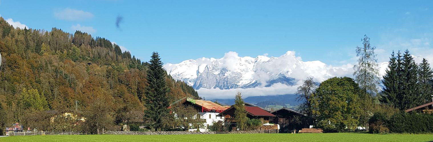 Panorama Tennengebirge,Langebrücke.