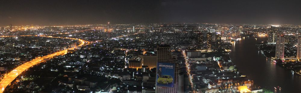 Panorama über Bangkok