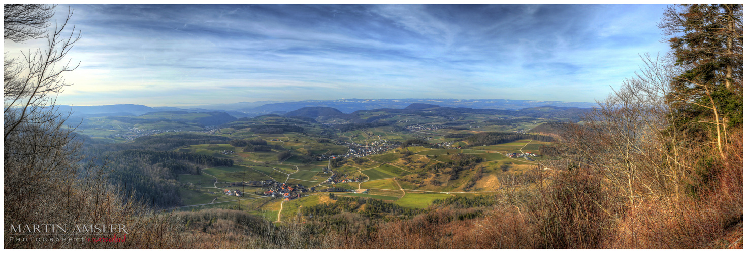 Panorama über das Schweizer Fricktal