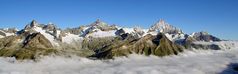 Panorama über den Wolken