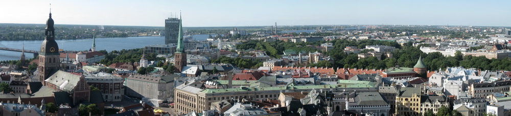 Panorama über Riga