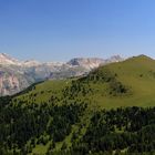 Panorama unterm Langkofel in Richtung Grödner Joch