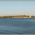 Panorama-Verbindungsbrücke von Stralsund zur Insel Rügen