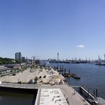 Panorama View on Hamburg Harbour