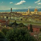 Panorama View Over Florence With The River Arno