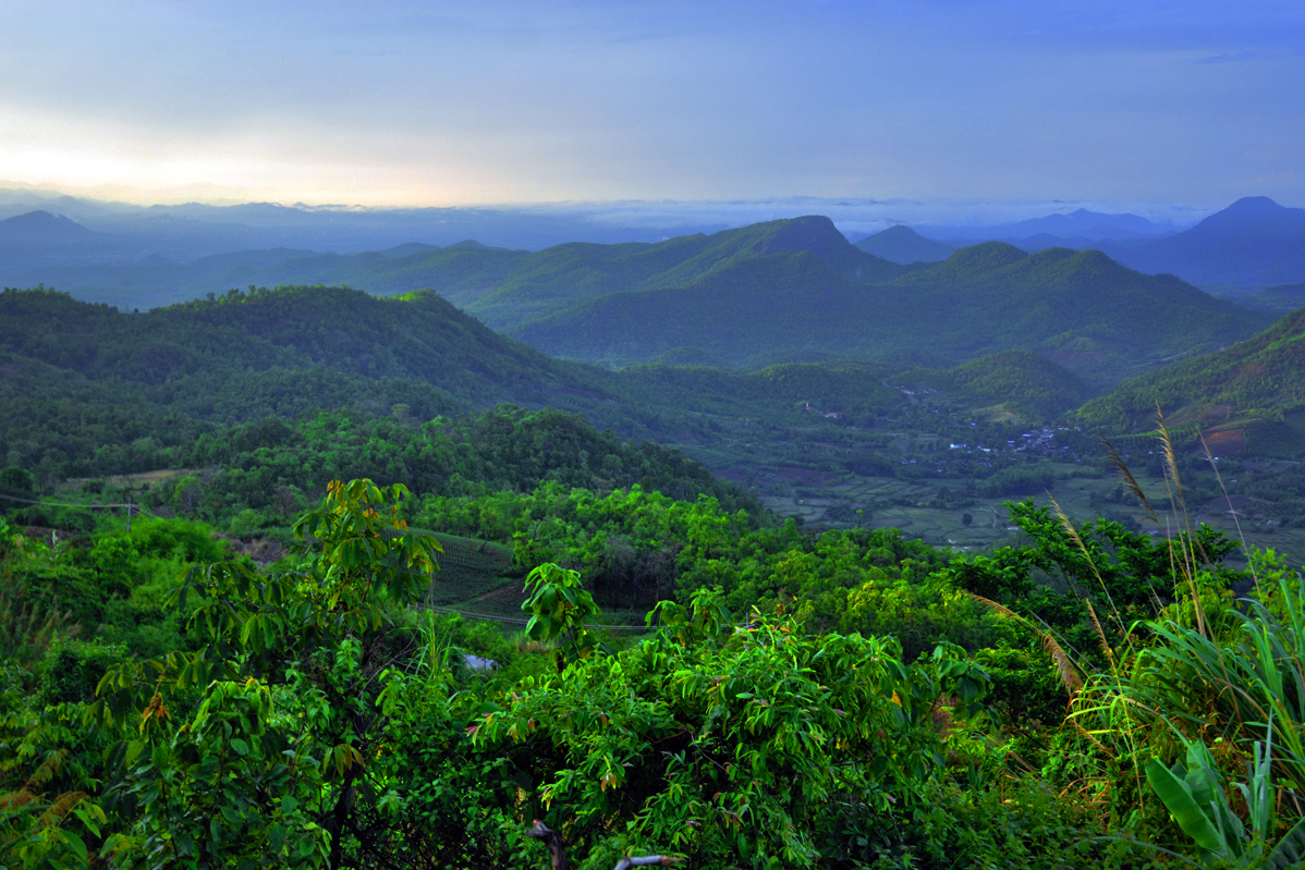 Panorama view over Loei province