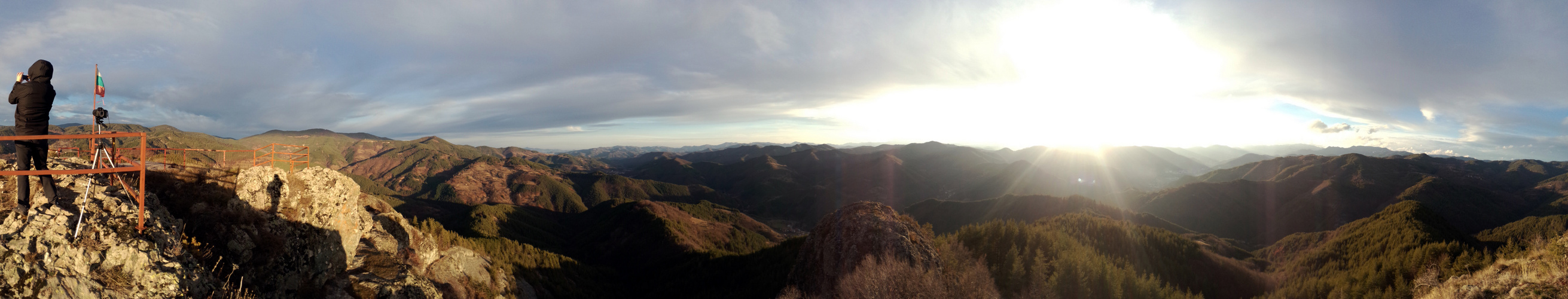 Panorama view The Rhodope Mountains