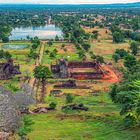 Panorama vista from Wat Phou hill