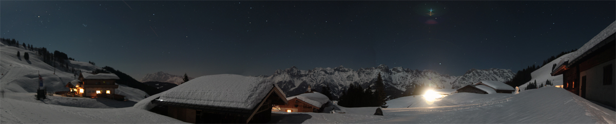 Panorama vom Aberg (Maria Alm) auf das Steinerne Meer