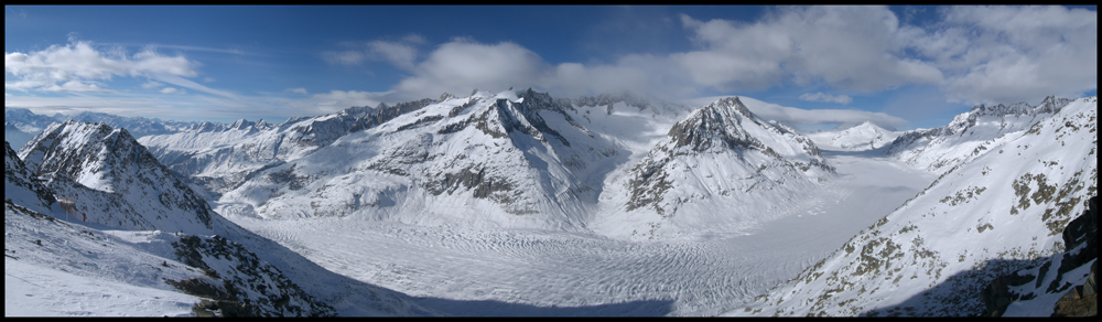 Panorama vom Aletschgletscher